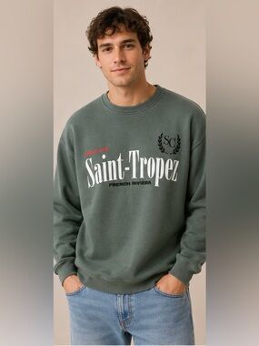 Refuge Athletics Saint-Tropez Crewneck Sweatshirt Men’s Large